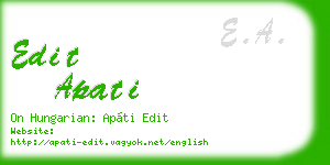 edit apati business card
